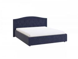 Кровать мягкая 1600 Верона-2 велюр синий